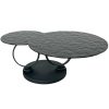 table basse ronde pivotante extensible aqua verre noit trempe waterglass majdeltier 3