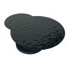 table basse ronde pivotante extensible aqua verre noit trempe waterglass majdeltier 6