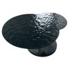 table basse ronde pivotante extensible aqua verre noit trempe waterglass majdeltier 7