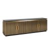 Buffet Bas Meuble TV Ironville 200 cm laiton marbre design hotel chic original majdeltier