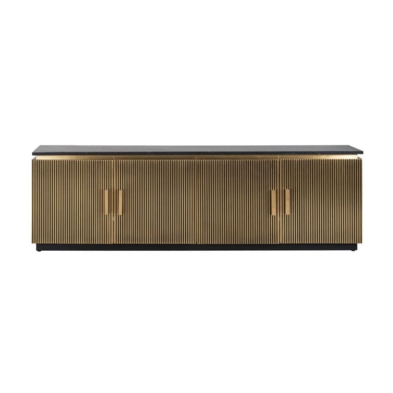 Buffet Bas Meuble TV Ironville 200 cm laiton marbre design hotel chic original majdeltier 3