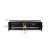 Buffet Bas Meuble TV Ironville 200 cm laiton marbre design hotel chic original majdeltier 4