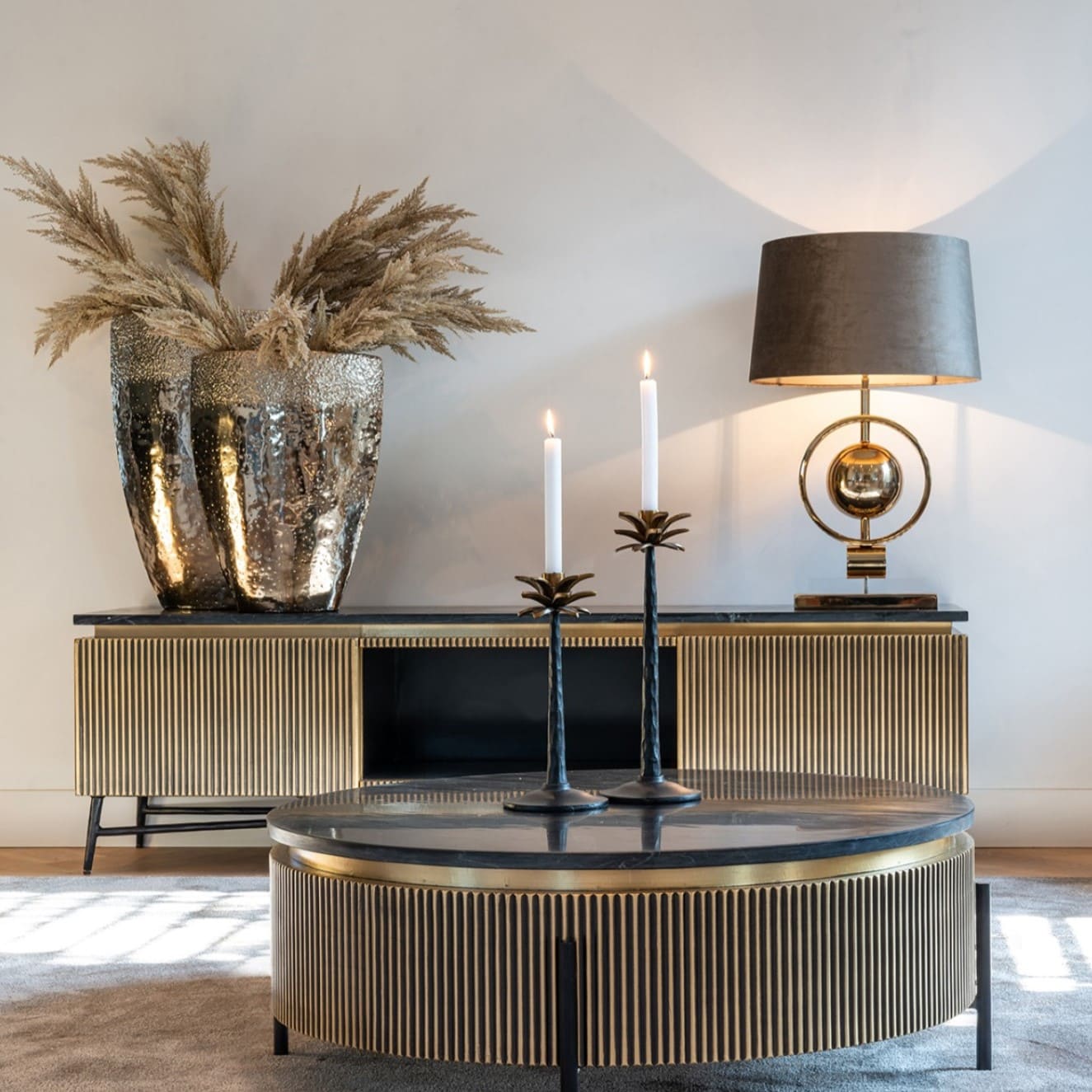 Meuble TV Ironville 170 cm majdeltier laiton b