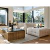 Table Basse Rectangulaire Ironville – Marbre Noir Laiton Nervure Esprit Mid Century Modern 8