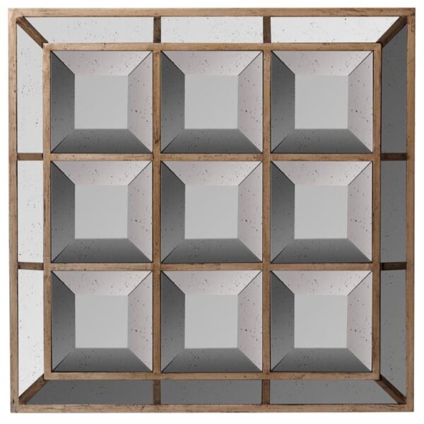 Miroir Carré Majestique à facettes