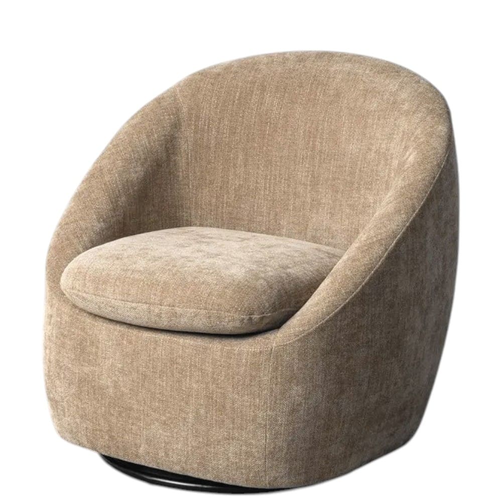 fauteuil pivotant-taupe-fabiola-majdeltier-3 Fauteuil Pivotant Fabiola