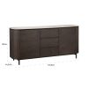 Buffet Arrondi Ritz travertin & chêne 185 cm- richmond-majdeltier-3 Buffet Arrondi Ritz travertin & chêne 185 cm
