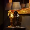 Lampe Cheval Wendy werns or et noir