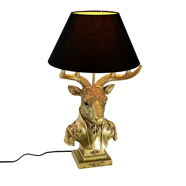 Lampe de Table Cerf Or WERNS