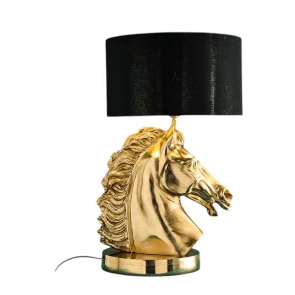 Lampe de table Cheval WERNS Or