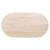 Table Ovale Ritz céramique travertin chêne 240 cm