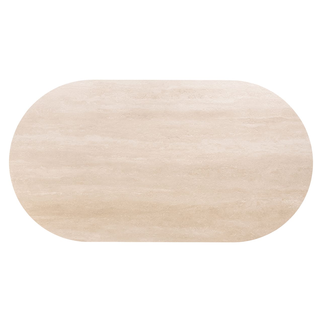 Table Ovale Ritz céramique travertin chêne 240 cm