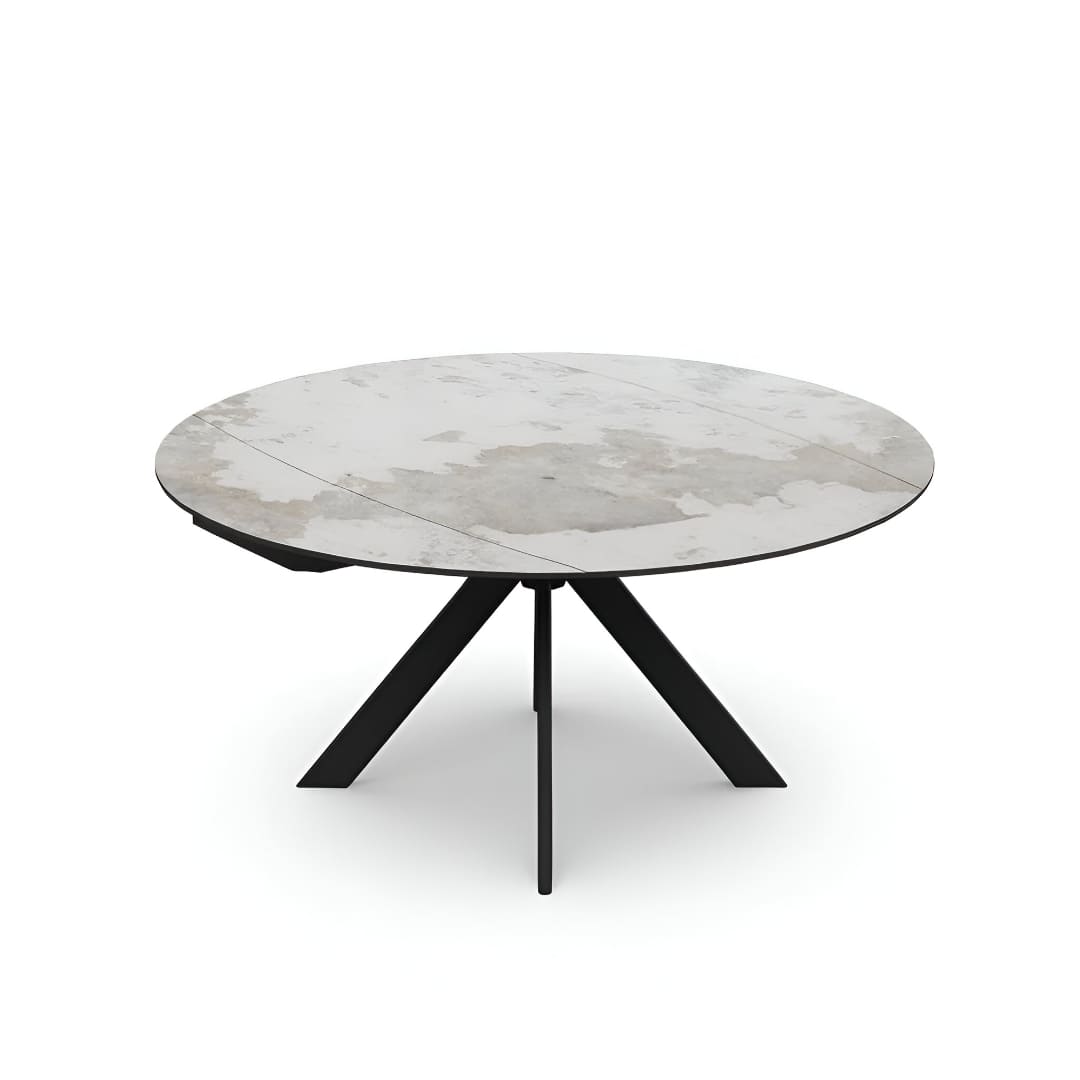 Table ronde ceramique Paloma O150 diametre 160 Plateau rotatif majdeltier 8