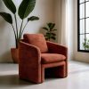 Fauteuil Paola tuile terracotta confortable elegant majdeltier 2 1