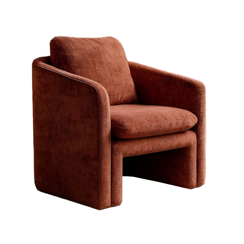 Fauteuil Paola tuile terracotta confortable elegant majdeltier 4