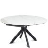 Table Ronde Extensible en Céramique Livy -  Compacte au quotidien, spectaculaire pour recevoir