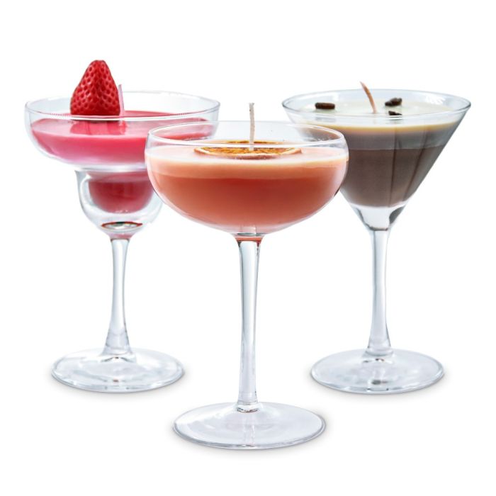 Coffret Bougies Cocktail - une idée cadeau parfumée et festive