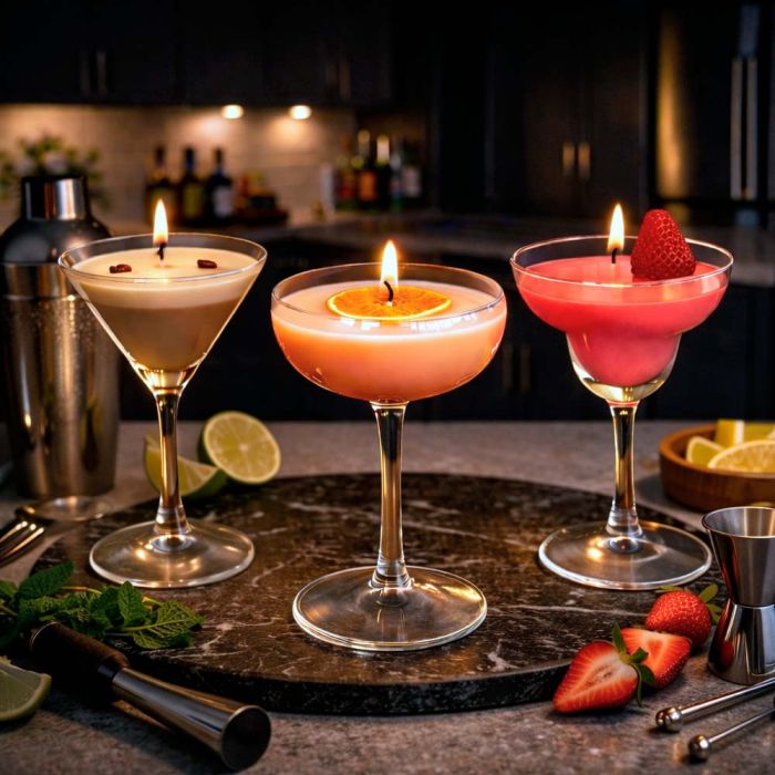cocktail candle set 1