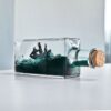 Bouteille bateau pirate insubmersible - objet anti-stress fascinant