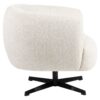 Fauteuil pivotant Estelle beige Blockweave