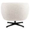 Fauteuil pivotant Estelle beige Blockweave