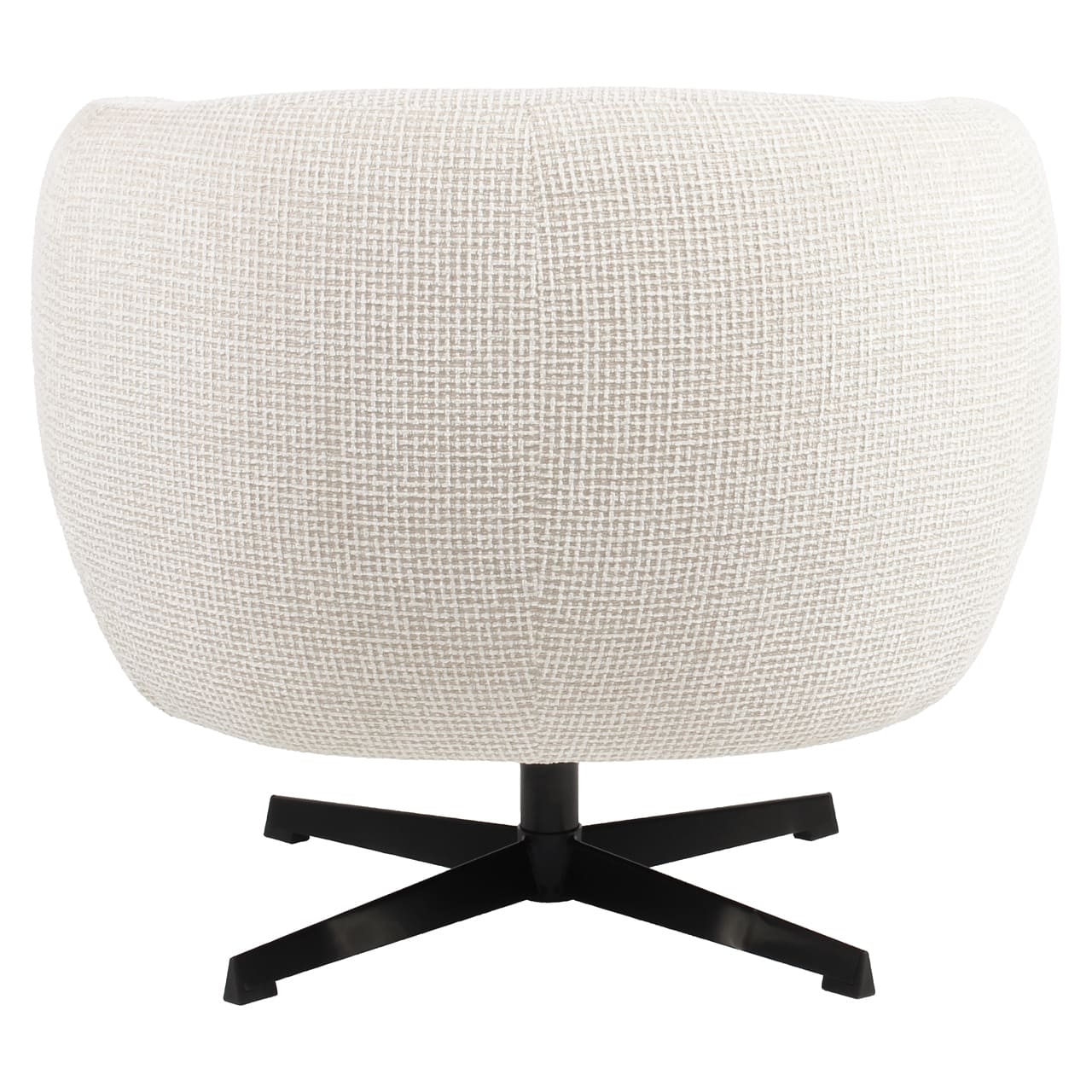 Fauteuil pivotant Estelle beige Blockweave