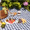 Nappe pique nique carreaux bleus et blancs xl 5