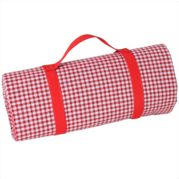 Nappe Pique-Nique Rectangulaire Vichy Rouge XL 140 x 280 cm