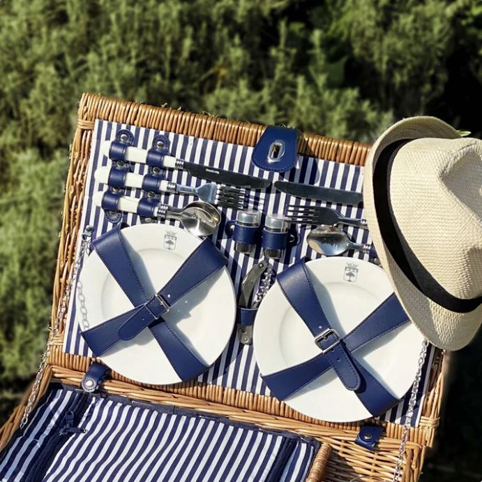 Panier pique nique en osier Fontainebleau 4 personnes 7