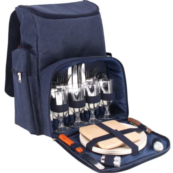 Sac à dos pique-nique 4 personnes Escapade bleu