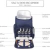 Sac a dos pique nique bleu 4 personnes 3