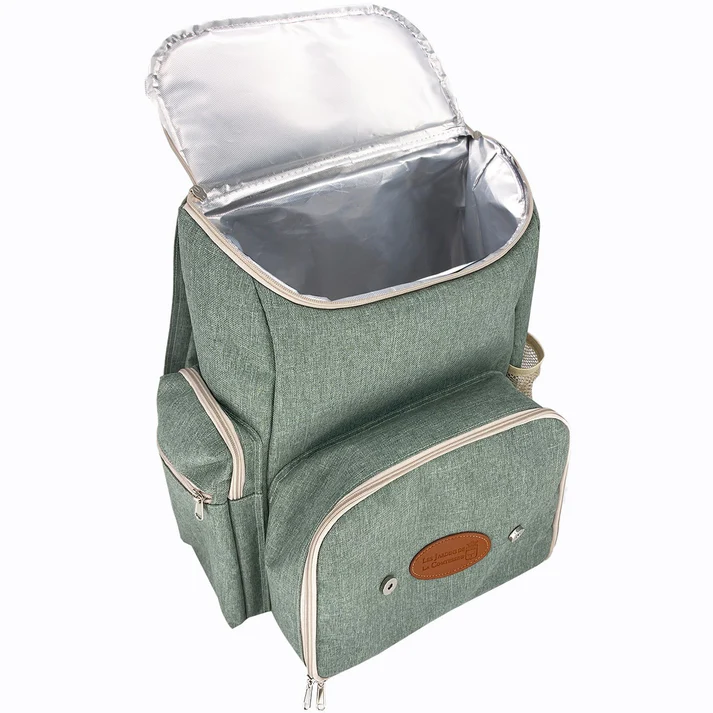 Sac a dos pique nique vert kaki 4 personnes 4