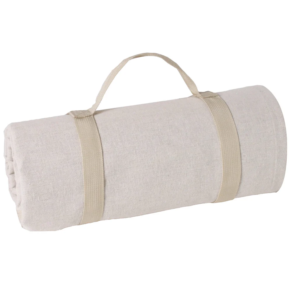 Nappe pique-nique XL beige 140 × 280 cm imperméable