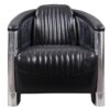 fauteuil club dc3 cuir noir