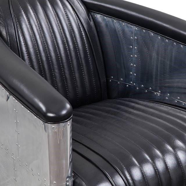 fauteuil club dc3 cuir noir 3