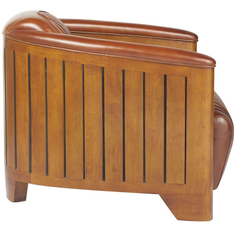 fauteuil club canoe cuir 3