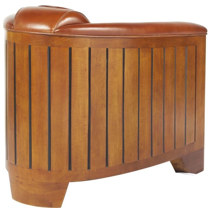 fauteuil club canoe cuir 4