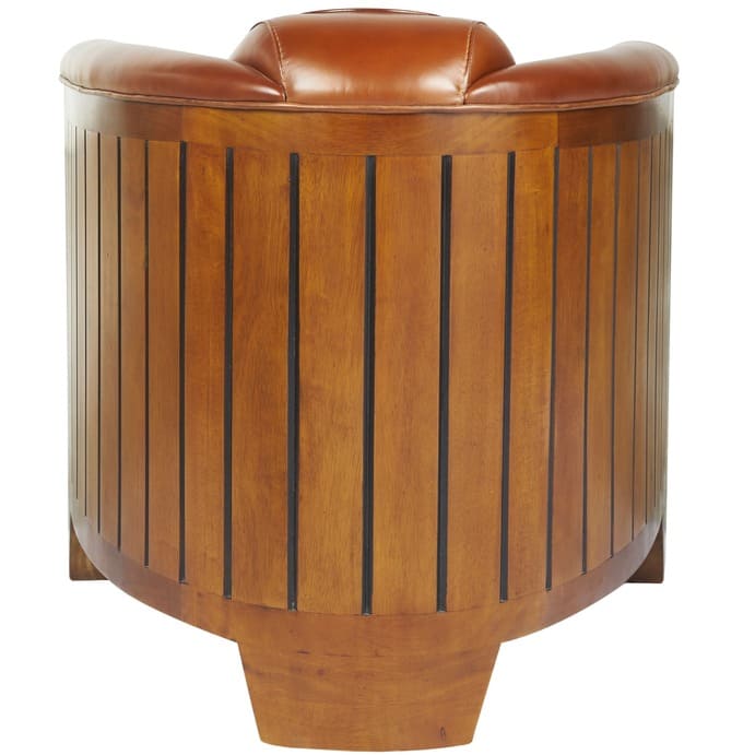 fauteuil club canoe cuir 5