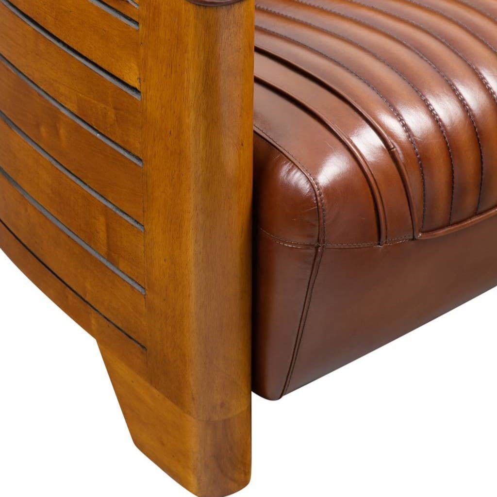 fauteuil club pirogue cuir 3