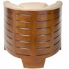 fauteuil club pirogue cuir beige 3