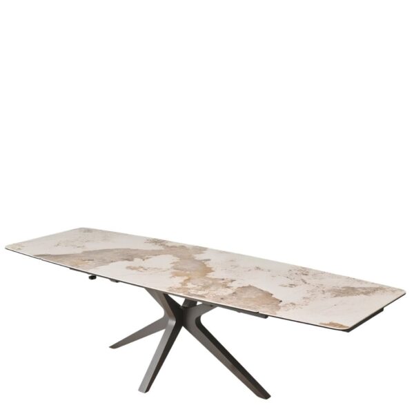 Accueil 4 Table Céramique Extensible Sirocco Marbre Utopia , céramique brillante 95 x 180 cm (280)