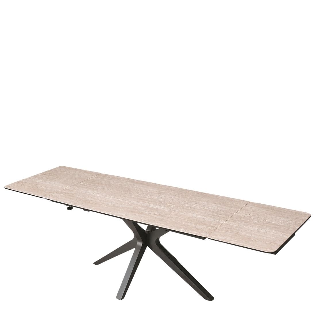 Table-Céramique-Extensible-Sirocco-Travertin-10-personnes-180cm-280cm-majdeltier-qualité-ouverte-grande-table Table Céramique Extensible Sirocco Travertin