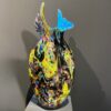 verrerie d'art L'Onda vase en verre : pièce sculpturale faite main