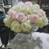 LUXURY CENTREPIECE - 37 ROSEBUDS IN FRENCH PINK & GREEN & WHITE - SILVER BADGE - CPRB13 3 LUXURY CENTREPIECE 37 ROSEBUDS IN FRENCH PINK GREEN WHITE SILVER BADGE CPRB13 3
