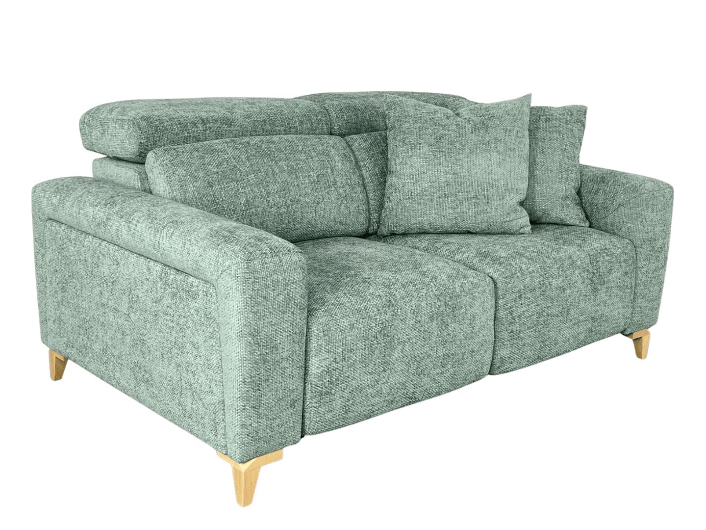 canape relax titus double assise coulissante tissu vert