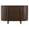Buffet Arrondi Langford Céramique 120cm 13 buffet arrondi bois foncé plateau clair langford, vue de face