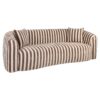 Canape Luxandra Tissu Rayures Beige Marron
