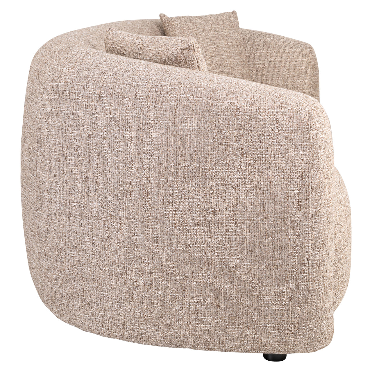 Canapé Luxandra Richmond Interior tissu tweed beige, accoudoir