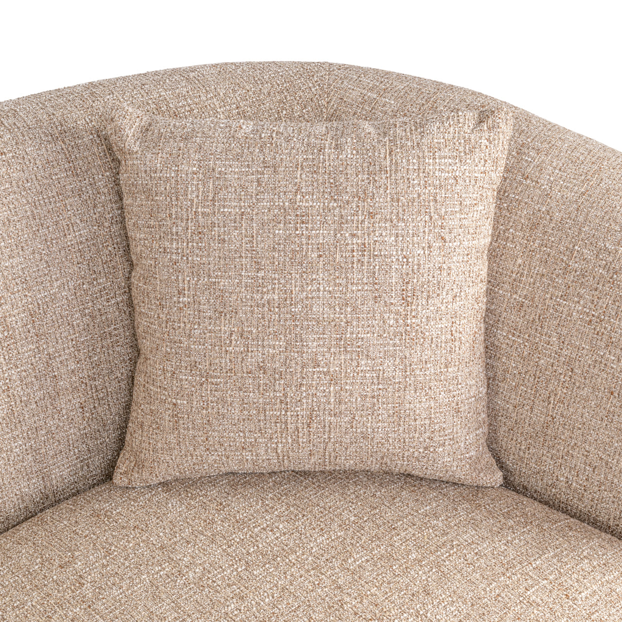 Coussin assorti tissu bouclé beige, canapé Luxandra Richmond Interior
