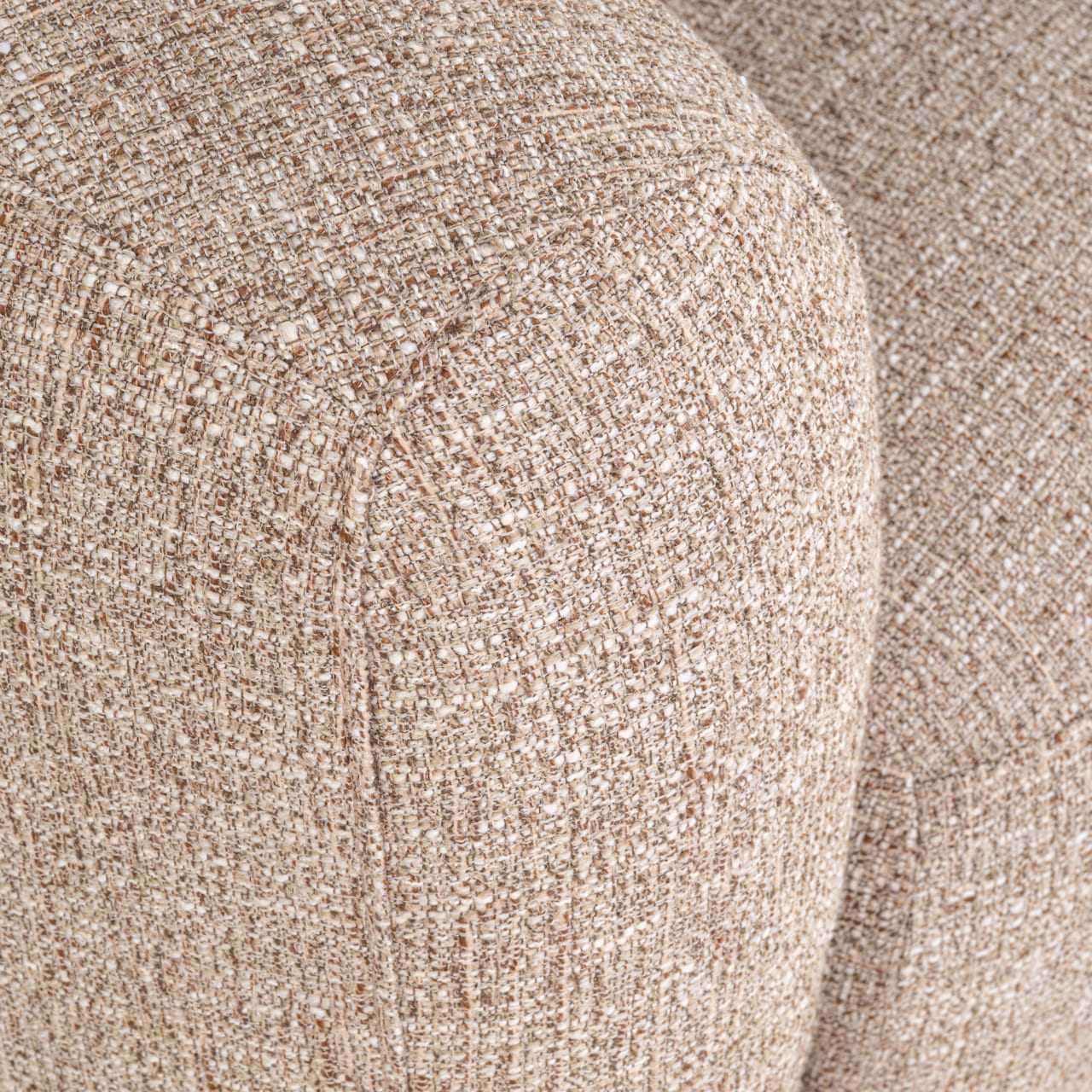 Texture tissu tweed beige, sable, fauteuil Luxandra Richmond Interior